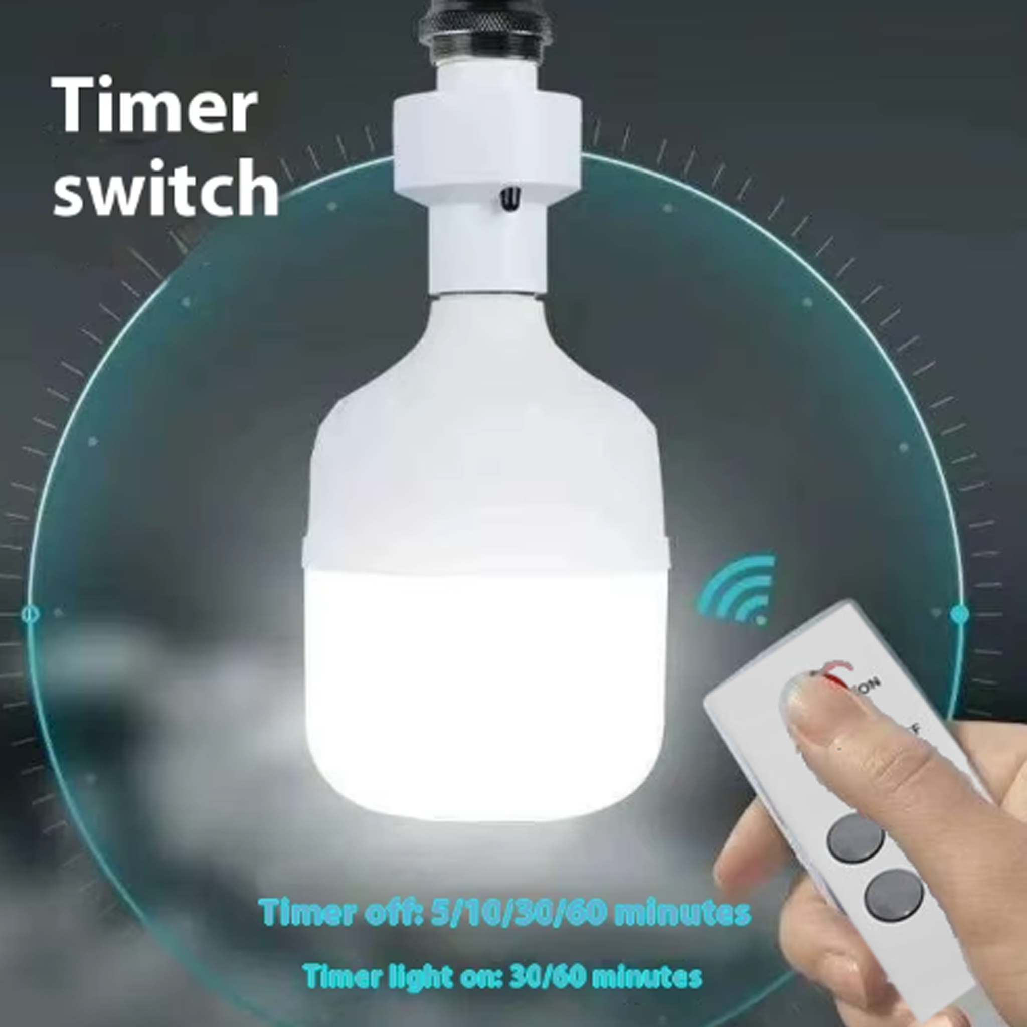 AVEL Base de lampe télécommandée sans fil